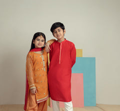 Mustard Magic - Embroidered Shalwar Kameez